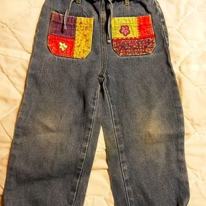 (A4119) Elastic Waist Jeans 3T